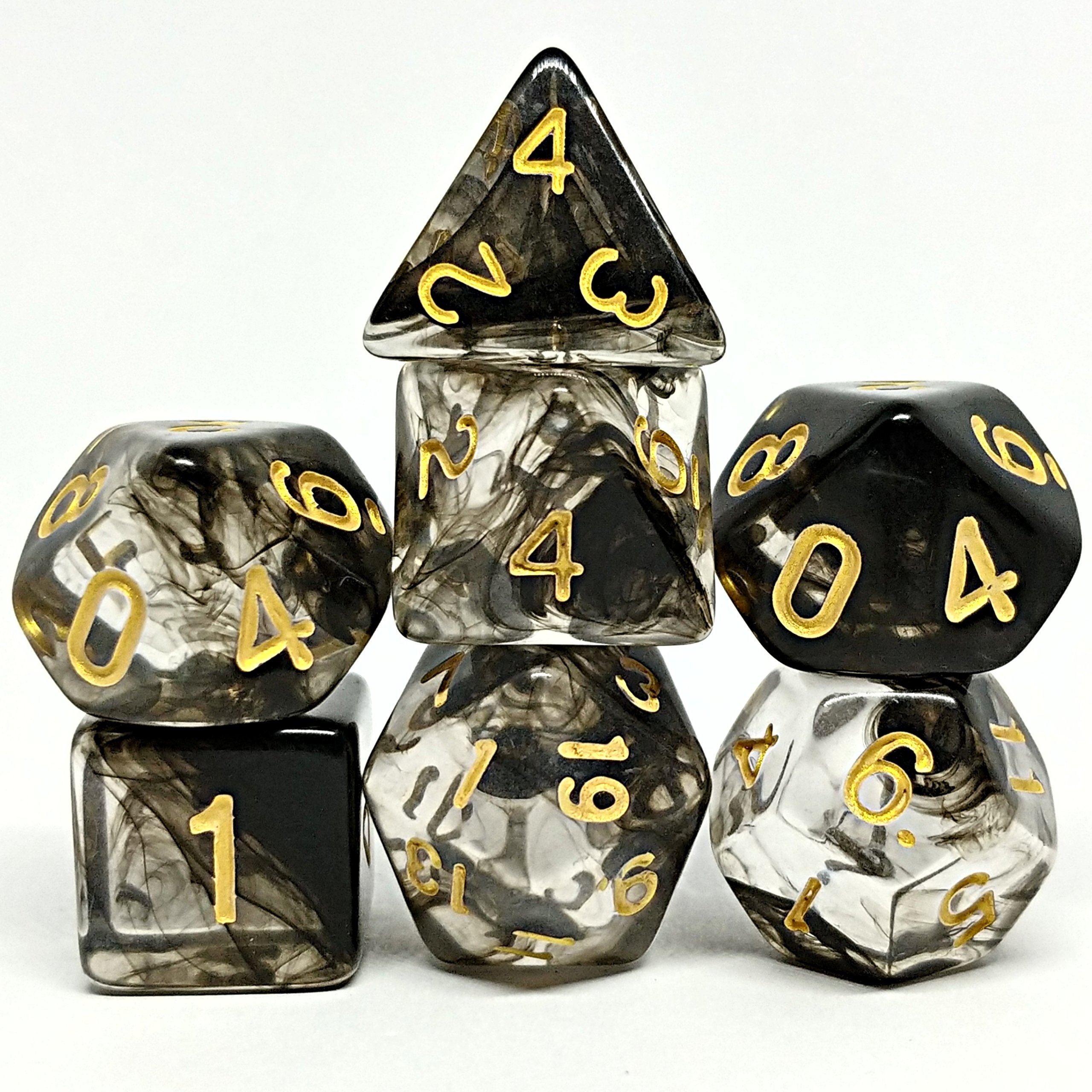 Blank DnD Dice Set Blank- Black and Fall Art Print for Sale by  LordGraceArt