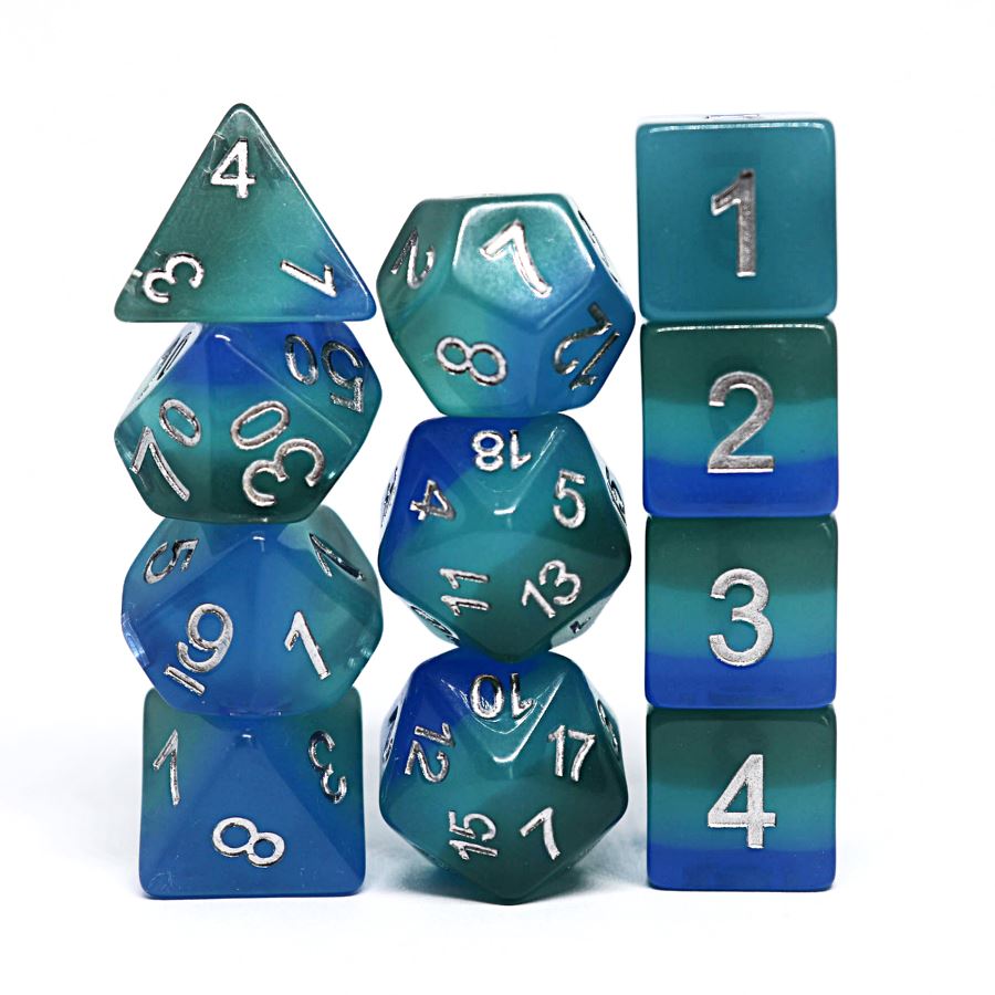 Harrowdeep 11pc Polyhedral Dice Set - Arcana Vault