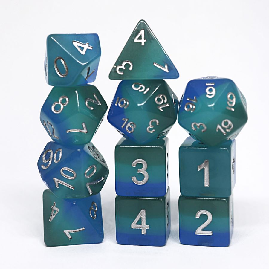 Harrowdeep 11pc Polyhedral Dice Set - Arcana Vault