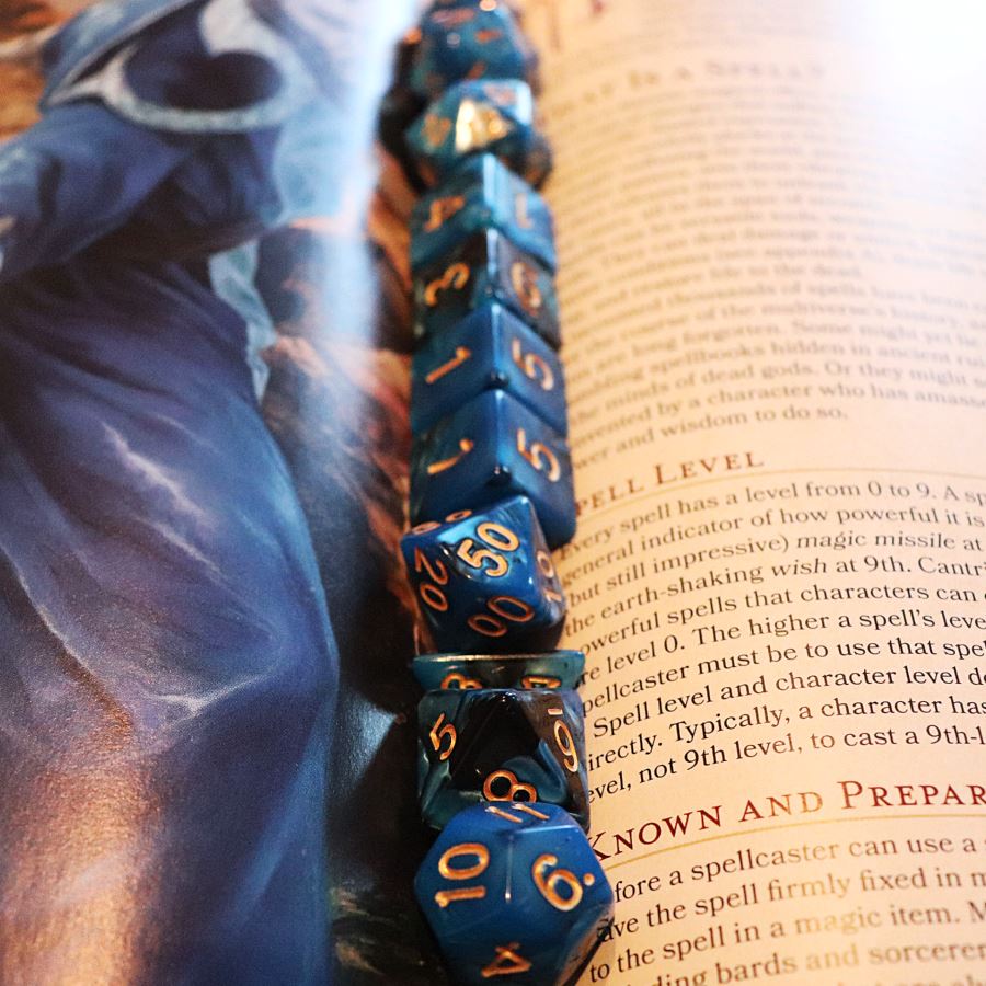 Outerlands 11pc Polyhedral Dice Set - Arcana Vault