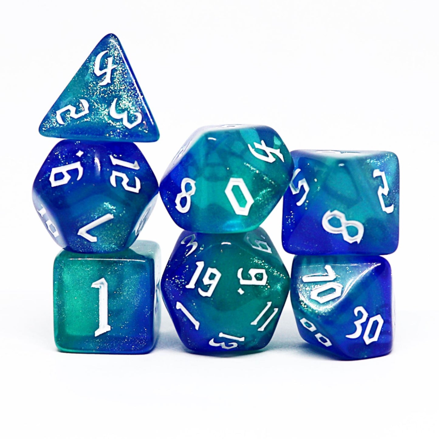 Celestial Sea Polyhedral Dice Set