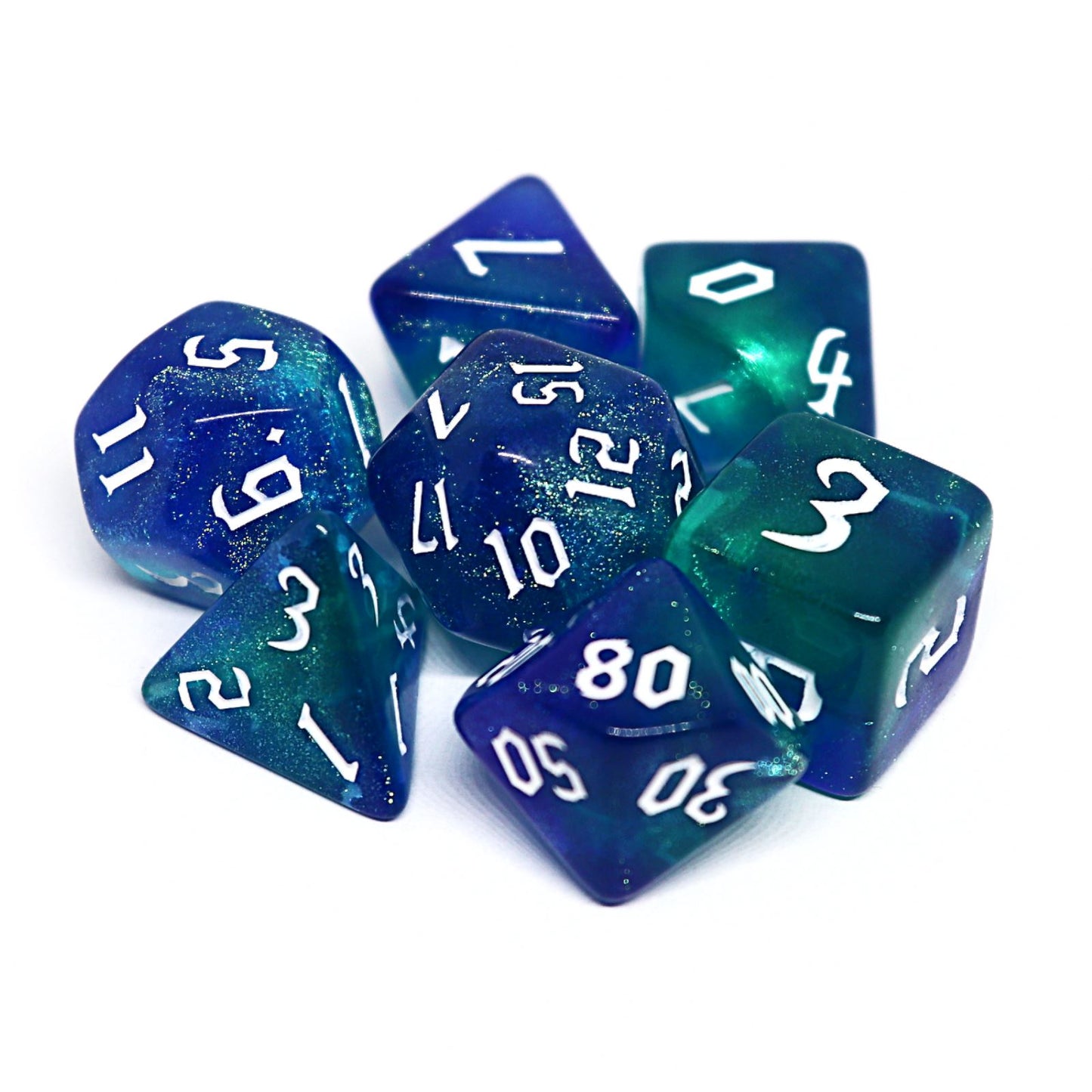 Celestial Sea Polyhedral Dice Set