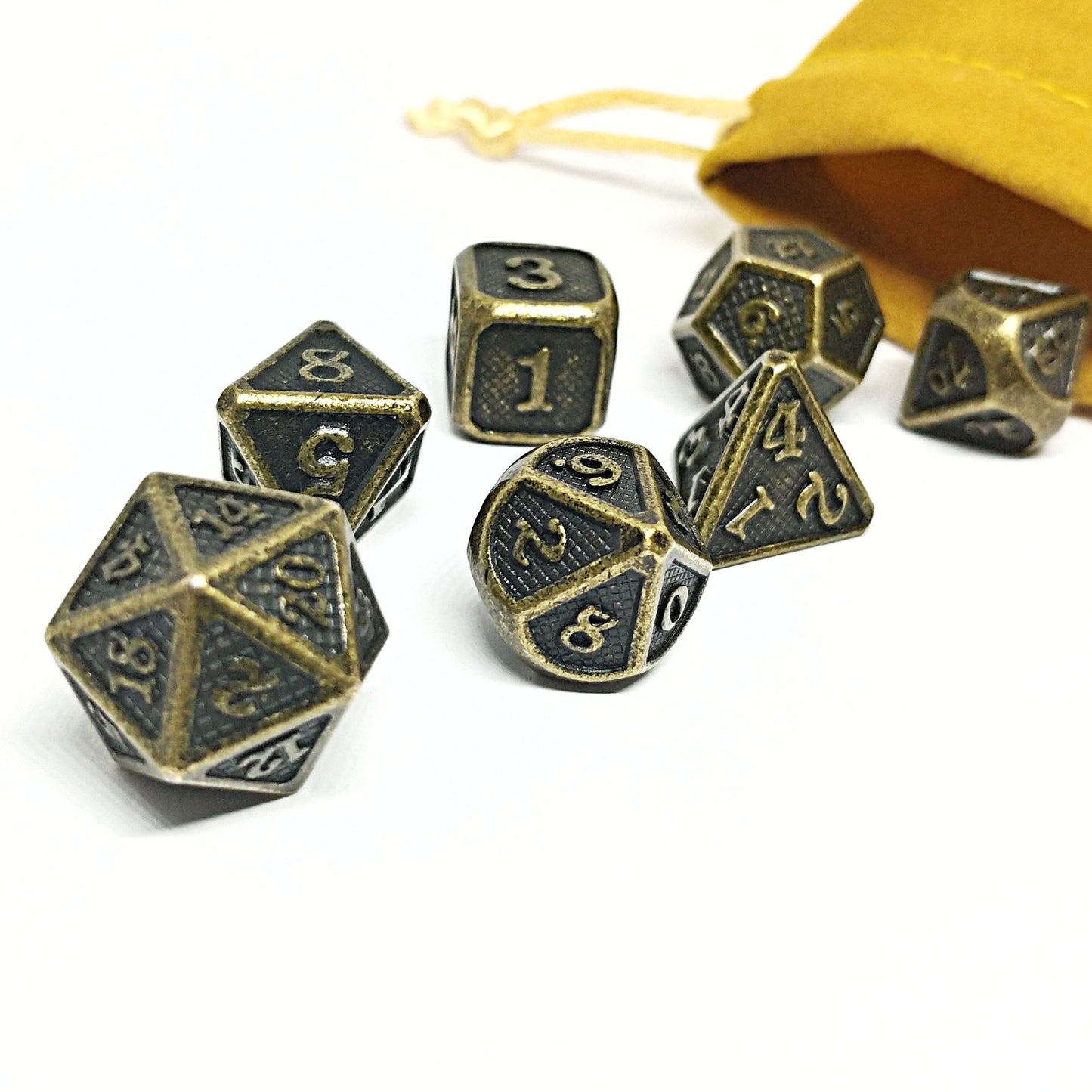 Dwarven Battlestone Polyhedral Dice Set - Arcana Vault