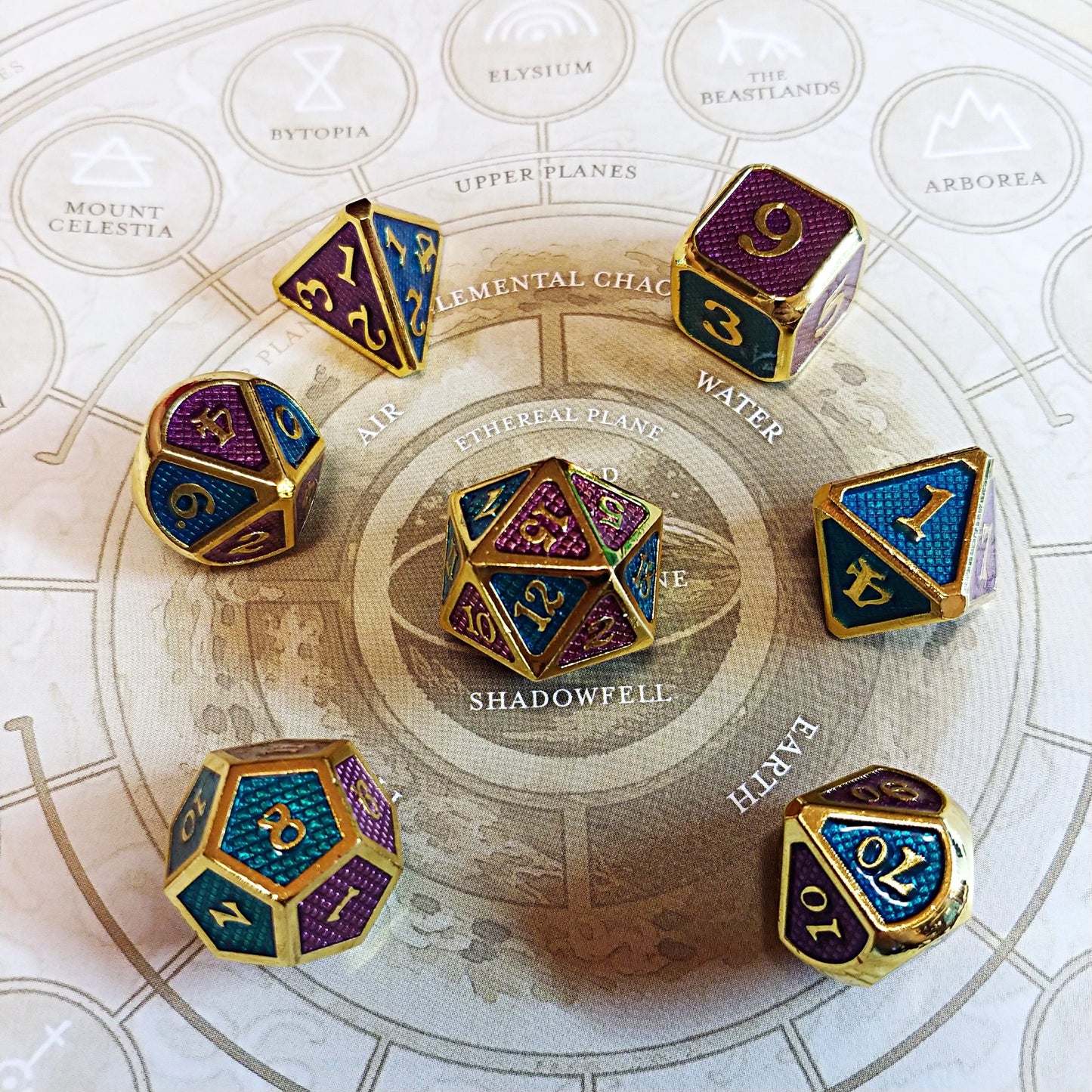 Element Binders Polyhedral Dice Set - Arcana Vault