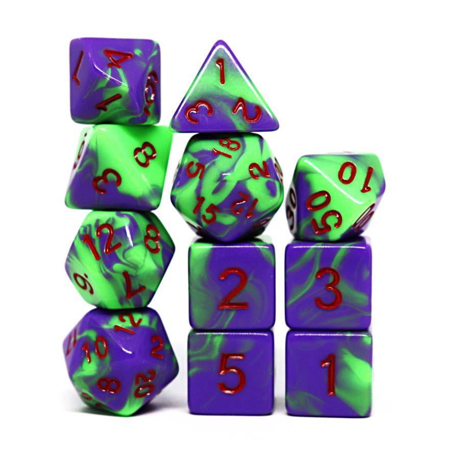 Forsaken 11pc Polyhedral Dice Set - Arcana Vault