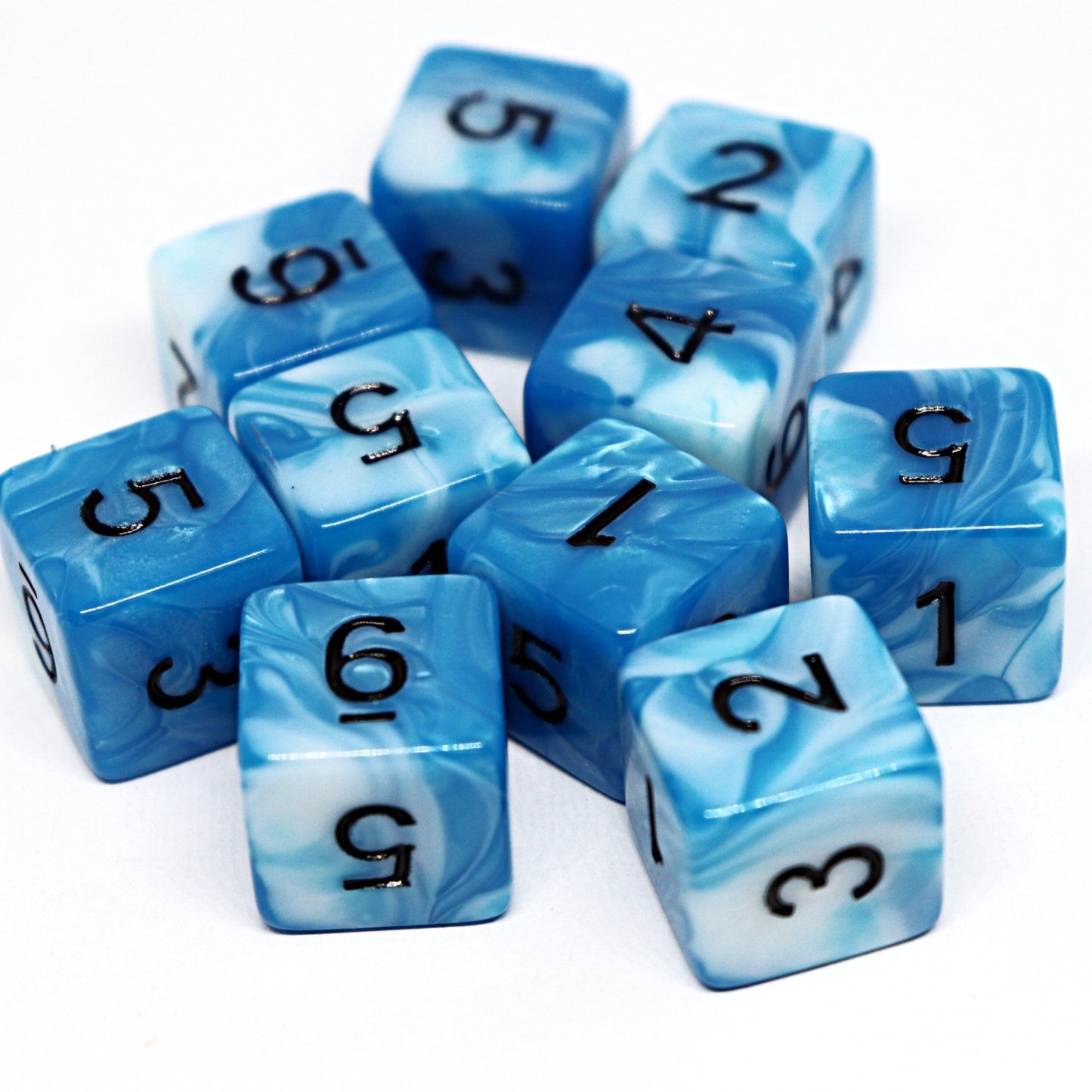 Frost Stone D6 Set (10pc) - Arcana Vault
