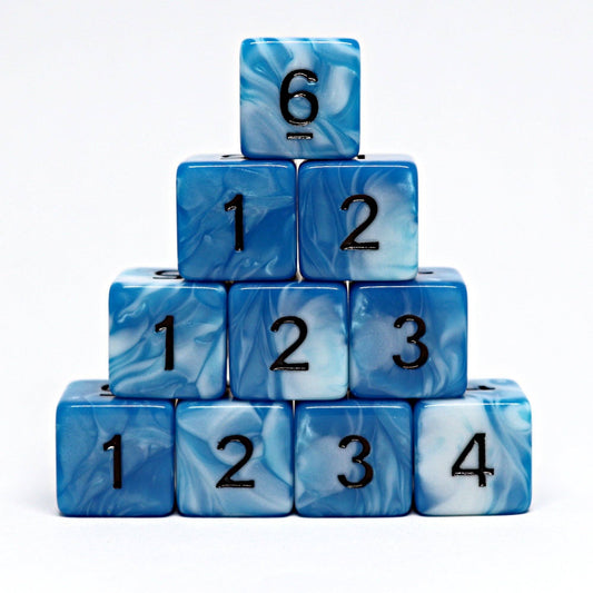 Frost Stone D6 Set (10pc) - Arcana Vault