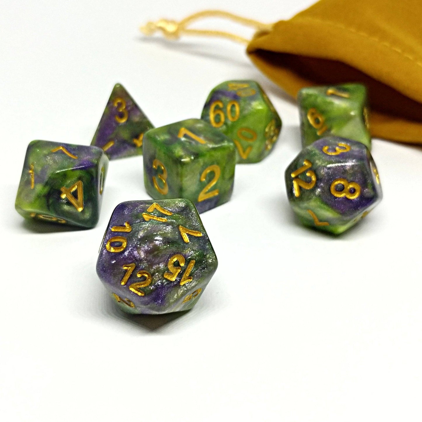 Goblin Shards Polyhedral Dice Set - Arcana Vault