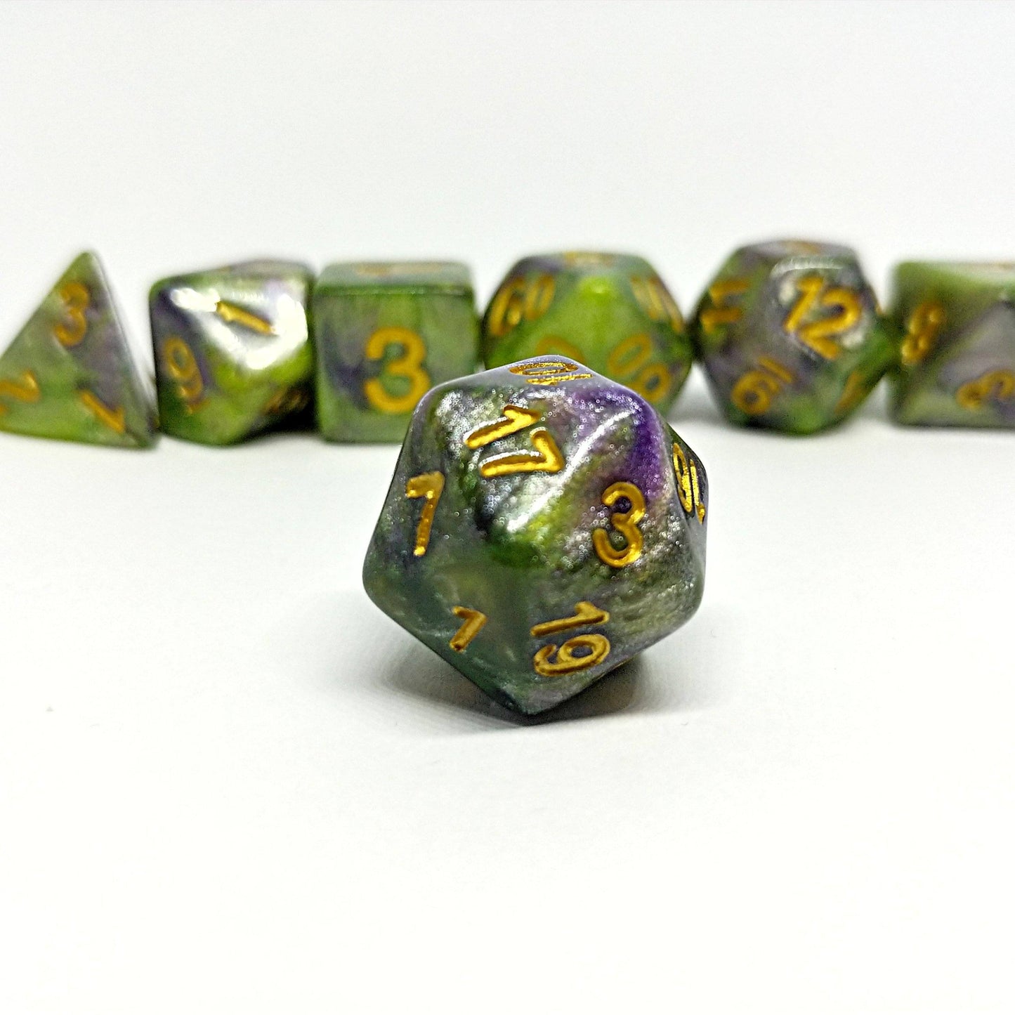 Goblin Shards Polyhedral Dice Set - Arcana Vault