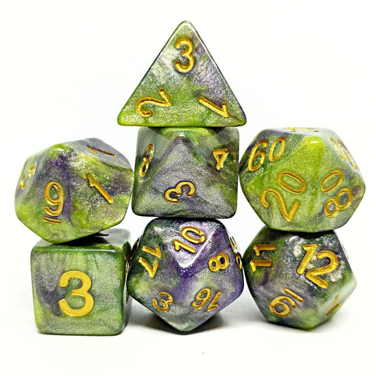 Goblin Shards Polyhedral Dice Set - Arcana Vault