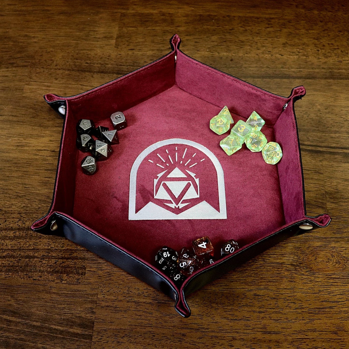 Hex Roller Dice Tray - Purple - Arcana Vault