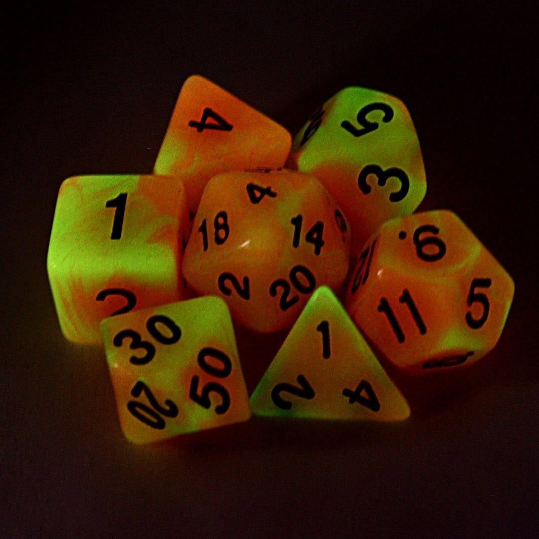 Lumina Polyhedral Dice Set - Arcana Vault