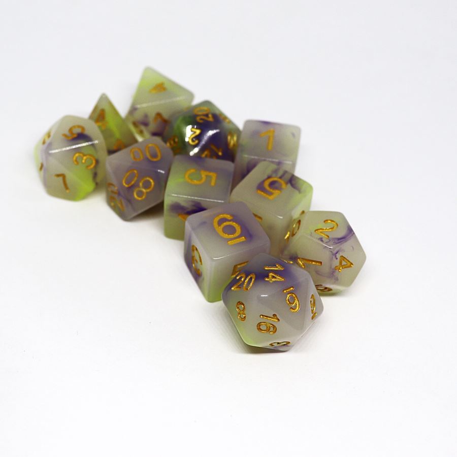 Sagewind 11pc Polyhedral Dice Set - Arcana Vault
