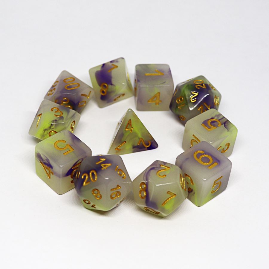 Sagewind 11pc Polyhedral Dice Set - Arcana Vault