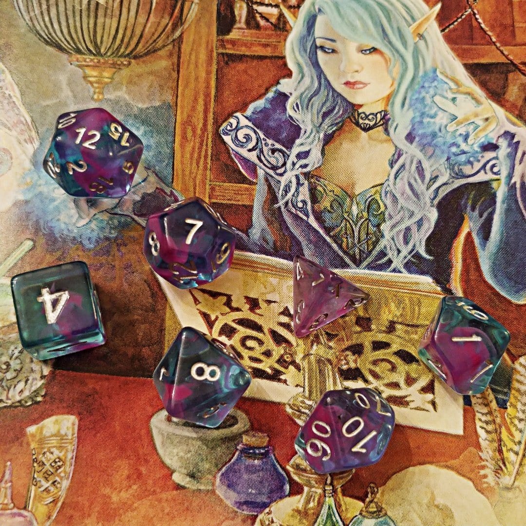 Tranquility Polyhedral Dice Set - Arcana Vault