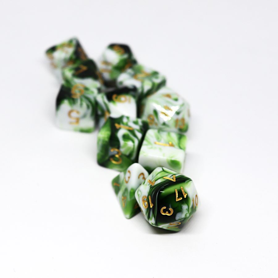 Wildgrove 11pc Polyhedral Dice Set - Arcana Vault