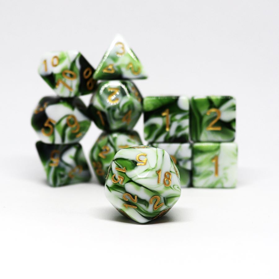 Wildgrove 11pc Polyhedral Dice Set - Arcana Vault