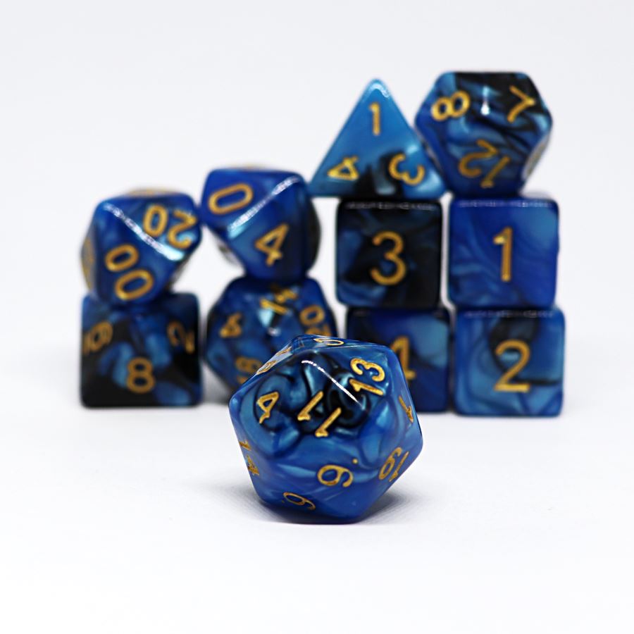 Outerlands 11pc Polyhedral Dice Set - Arcana Vault