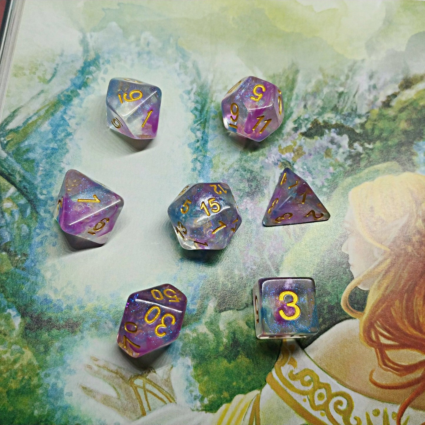 Aether Essence Polyhedral Dice Set - Arcana Vault