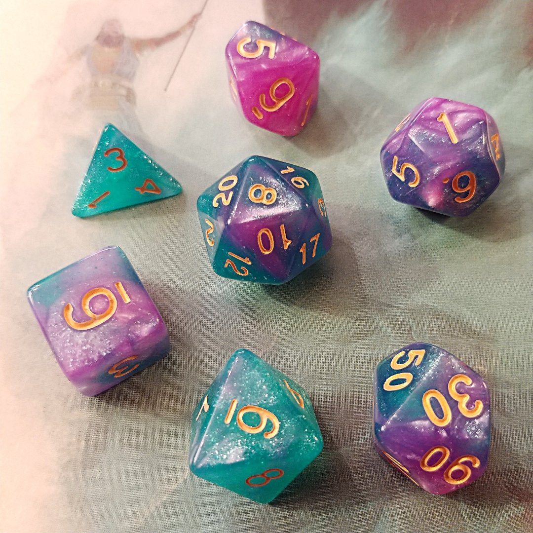 Astral Gaze Polyhedral Dice Set - Arcana Vault