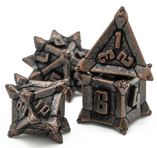 Bronze Marauders Polyhedral Dice Set - Arcana Vault