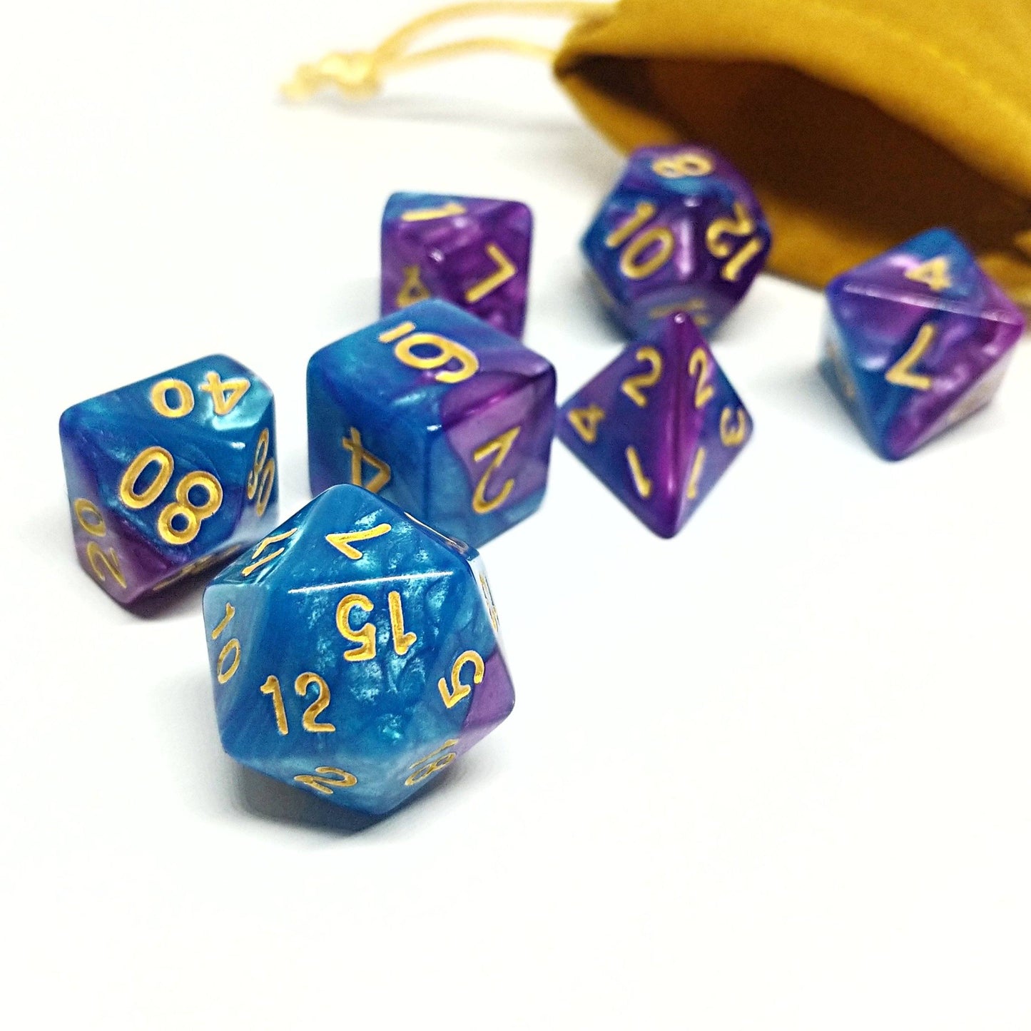 Dawn's Edge Polyhedral Dice Set - Arcana Vault