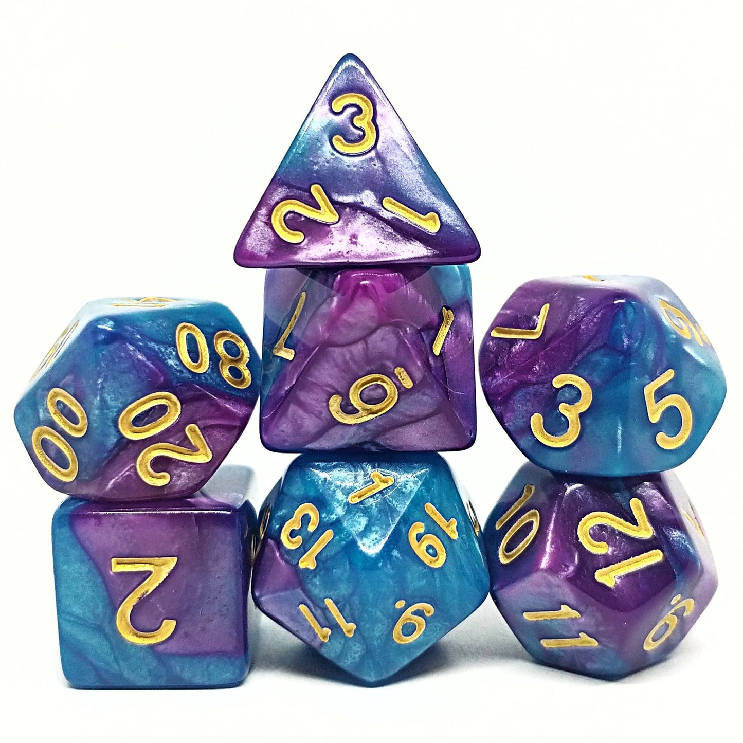 Dawn's Edge Polyhedral Dice Set - Arcana Vault