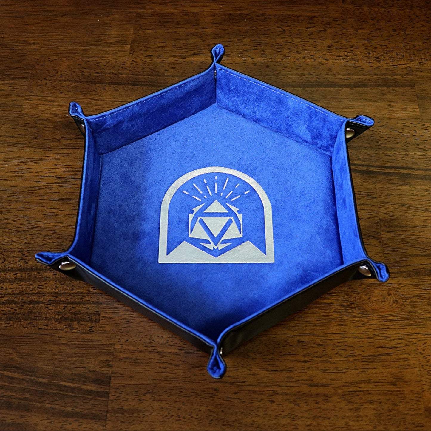 Hex Roller Dice Tray - Blue - Arcana Vault