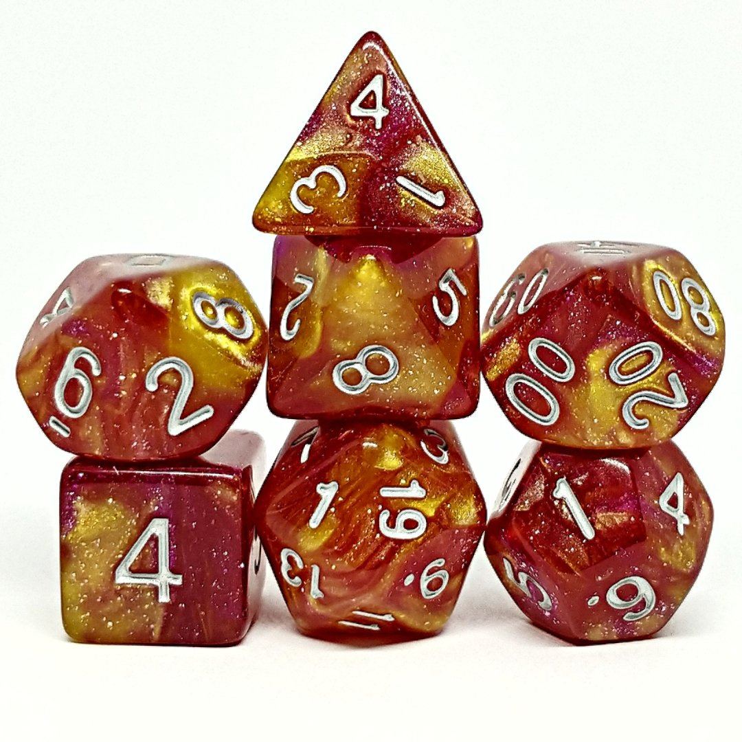 Lavastone Polyhedral Dice Set - Arcana Vault