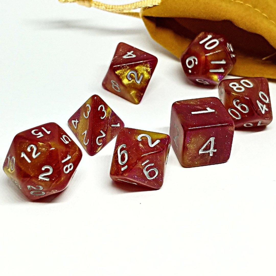 Lavastone Polyhedral Dice Set - Arcana Vault