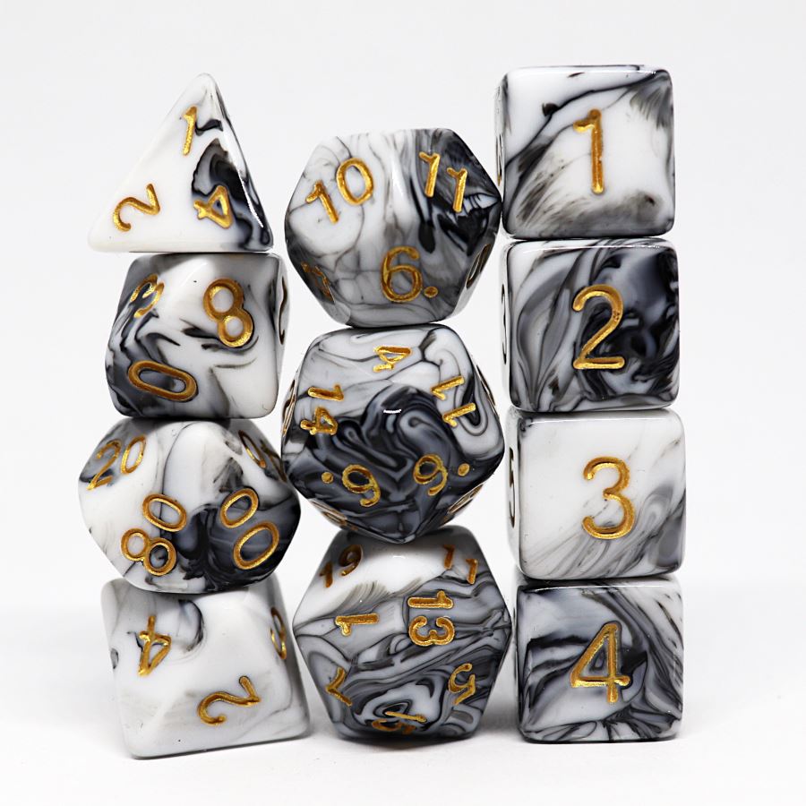 Stonespire 11pc Polyhedral Dice Set - Arcana Vault