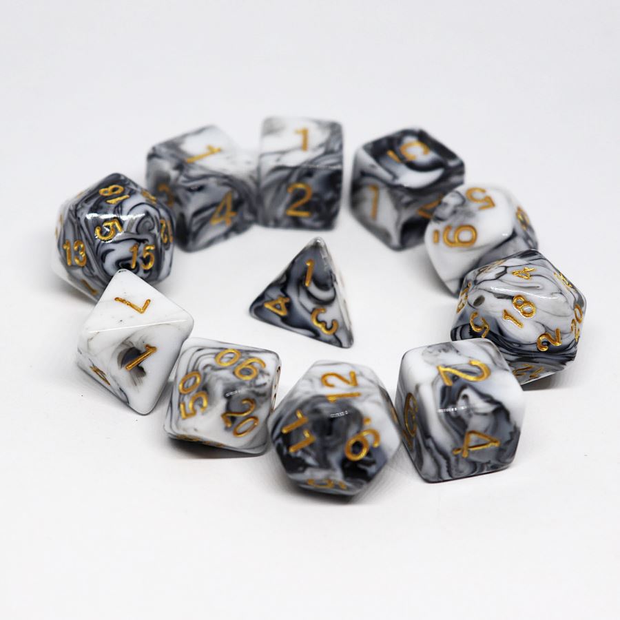 Stonespire 11pc Polyhedral Dice Set - Arcana Vault