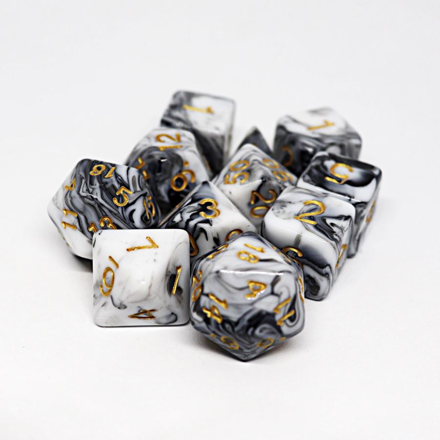 Stonespire 11pc Polyhedral Dice Set - Arcana Vault