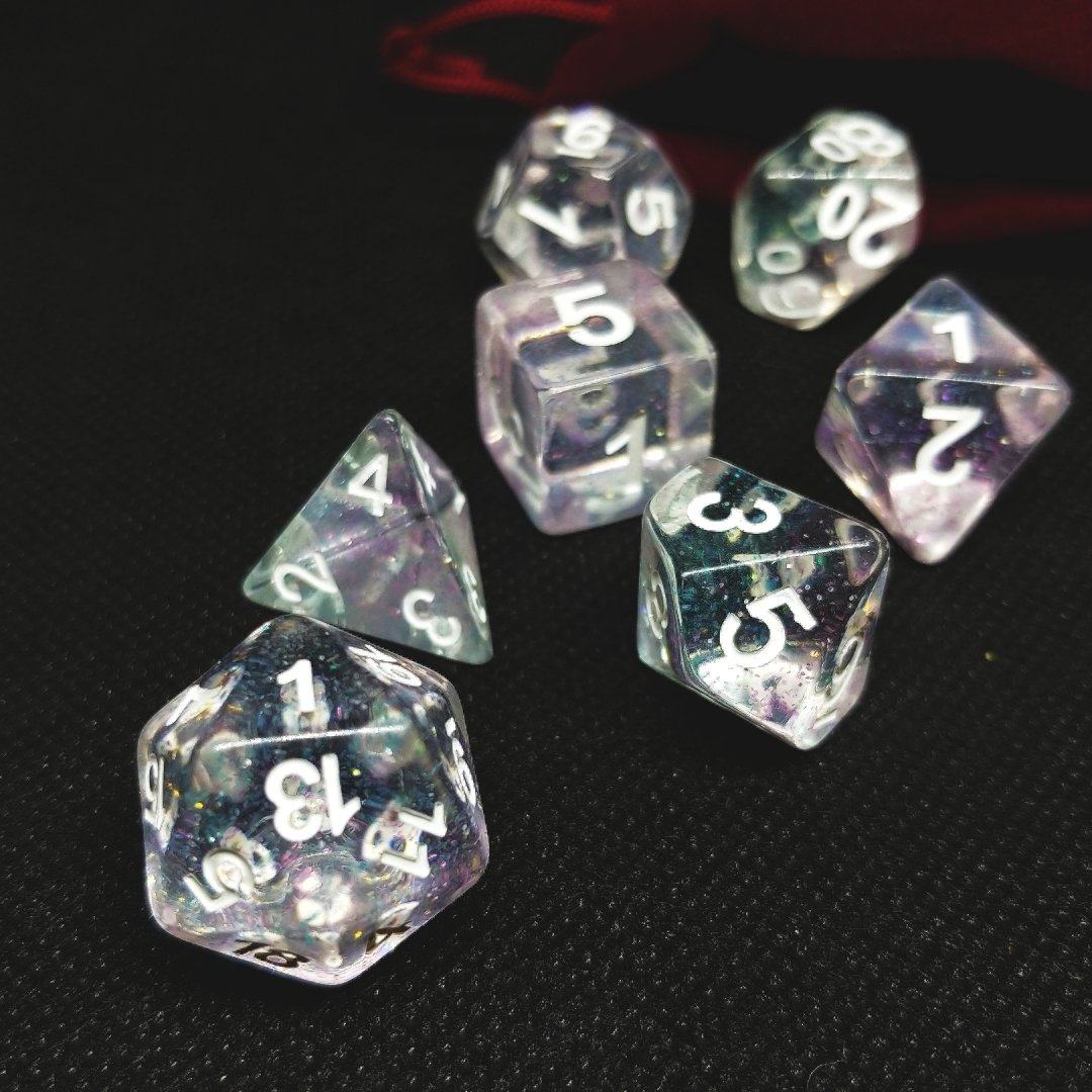 Twilight Crystal Polyhedral Dice Set - Arcana Vault